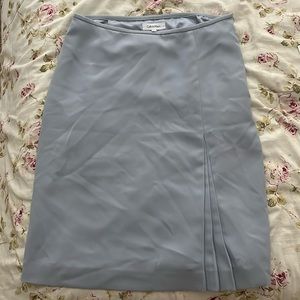 calvin klein light blue pencil skirt